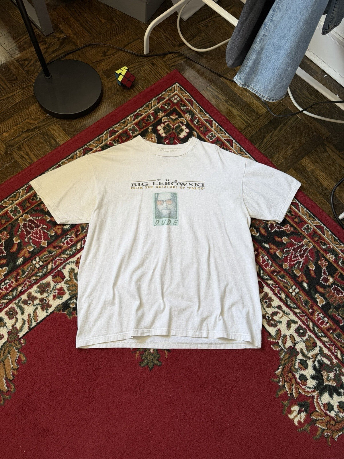 THE BIG LEBOWSKI Dude (1998) Vintage Promo T-Shirt Extremely Rare XL 90s