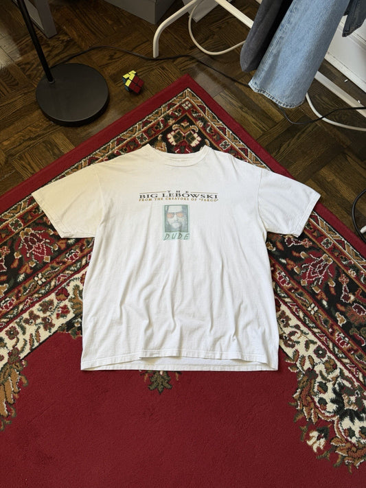THE BIG LEBOWSKI Dude (1998) Vintage Promo T-Shirt Extremely Rare XL 90s