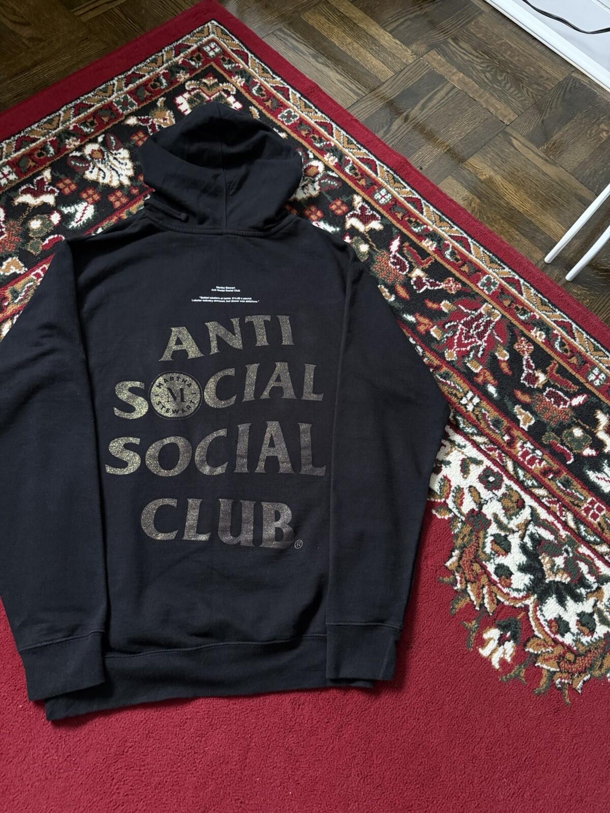Anti Social Social Club Martha Stewart Lobster Hoodie Unisex S Black ASSC
