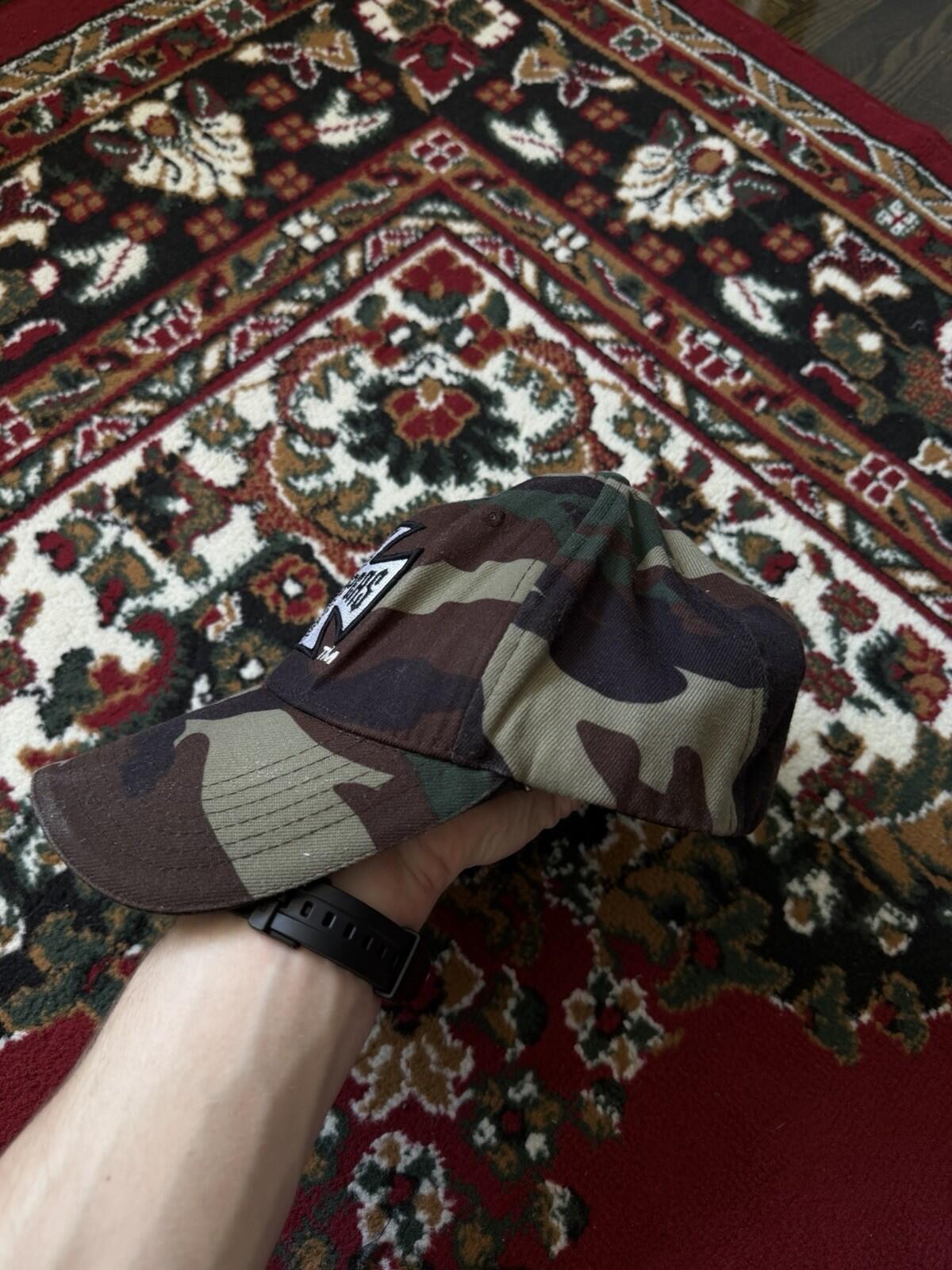 Y2K West Coast Choppers Vintage Camo Cap Hat Size OS