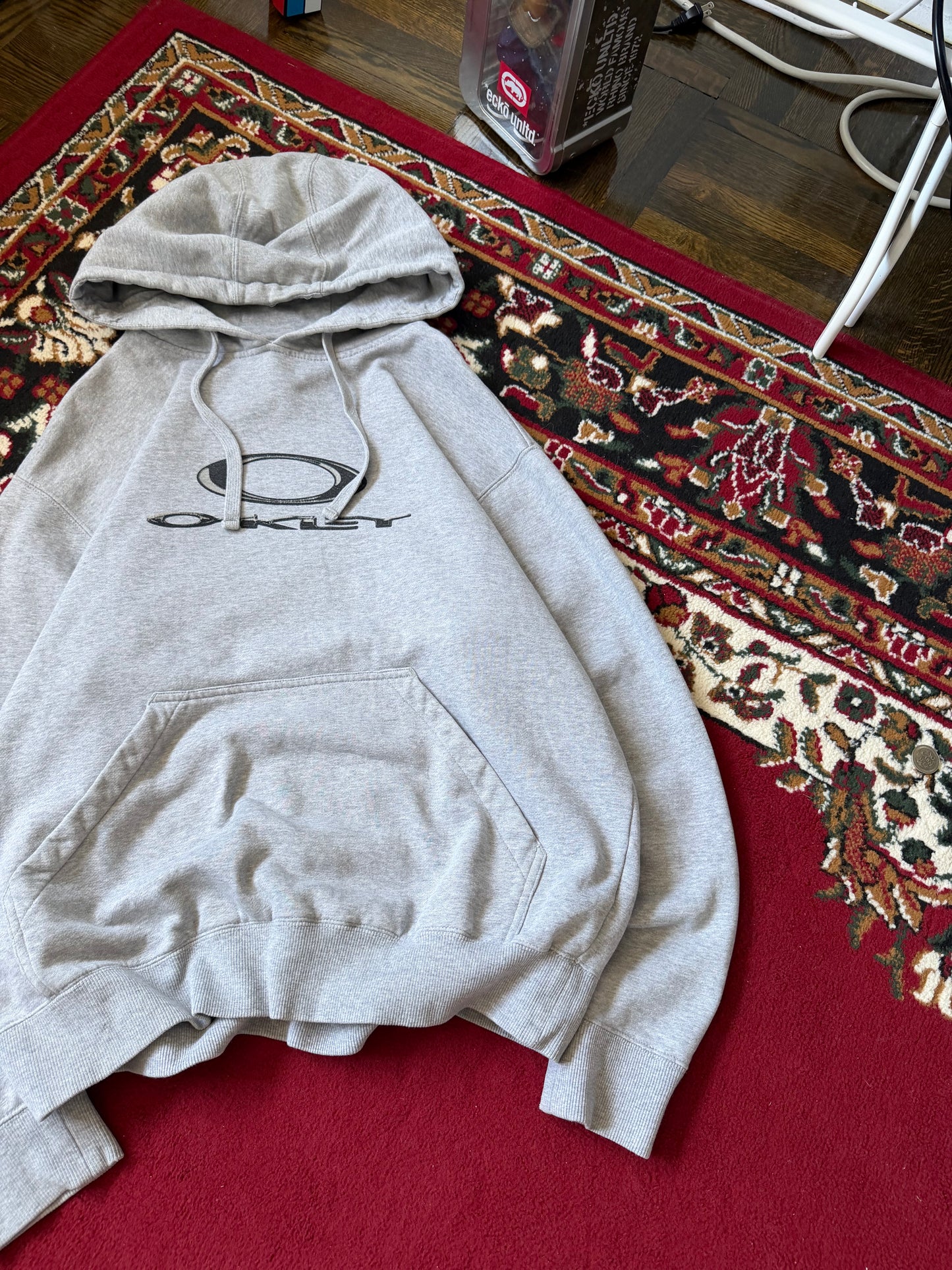 Oakley Center Logo Gray Hoodie