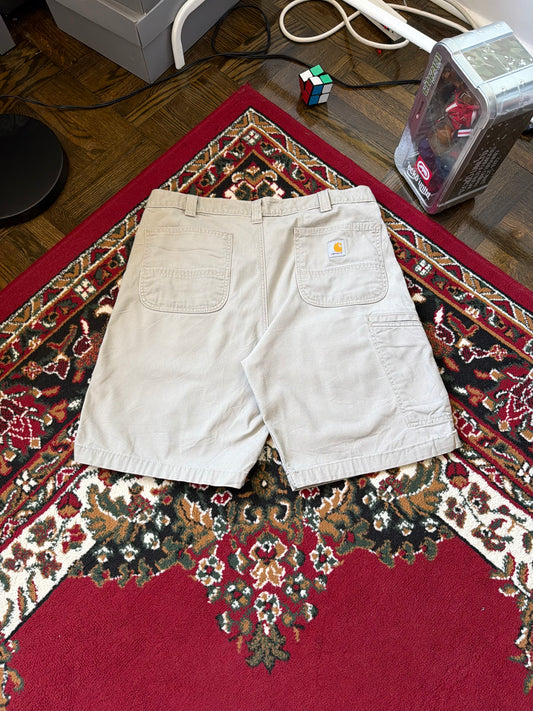 Carhartt Canvas Relaxed Fit Distressed Shorts