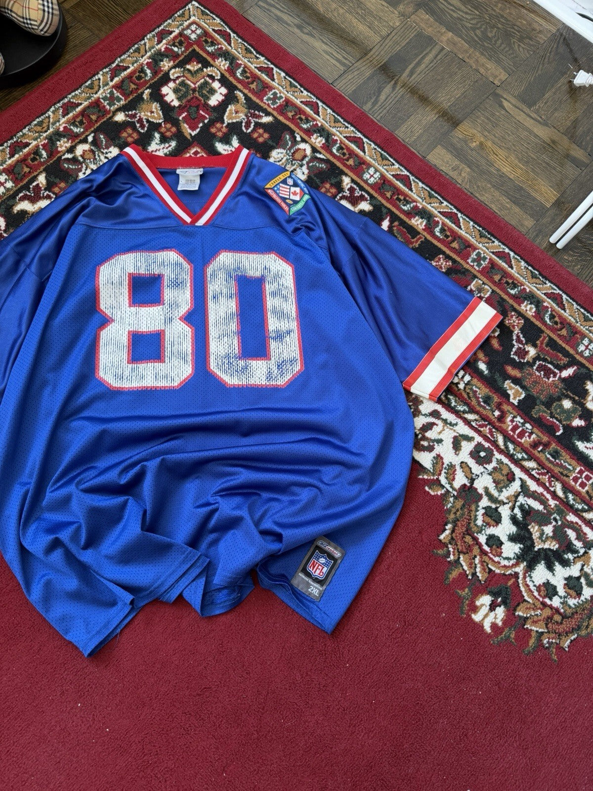 NFL Reebok Buffalo Bills Eric Moulds #80  Authentic Team Replica Jersey Men's L