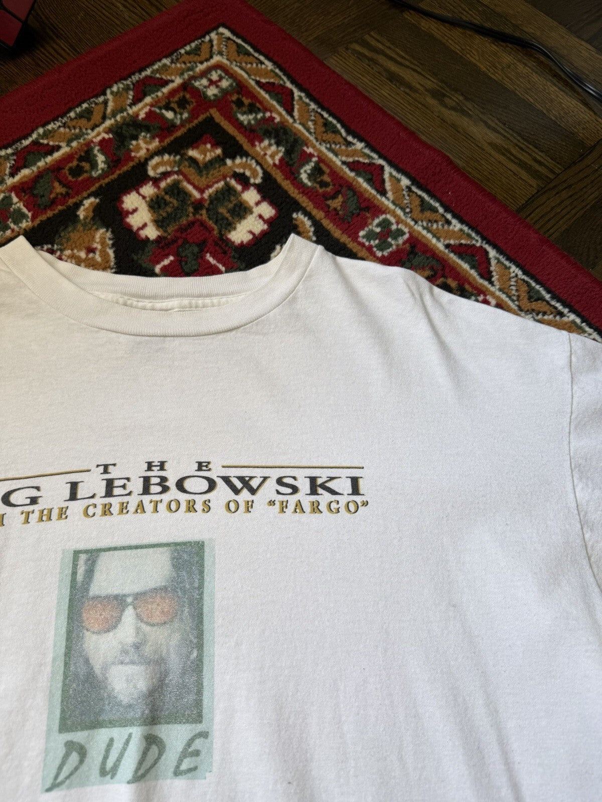 THE BIG LEBOWSKI Dude (1998) Vintage Promo T-Shirt Extremely Rare XL 90s