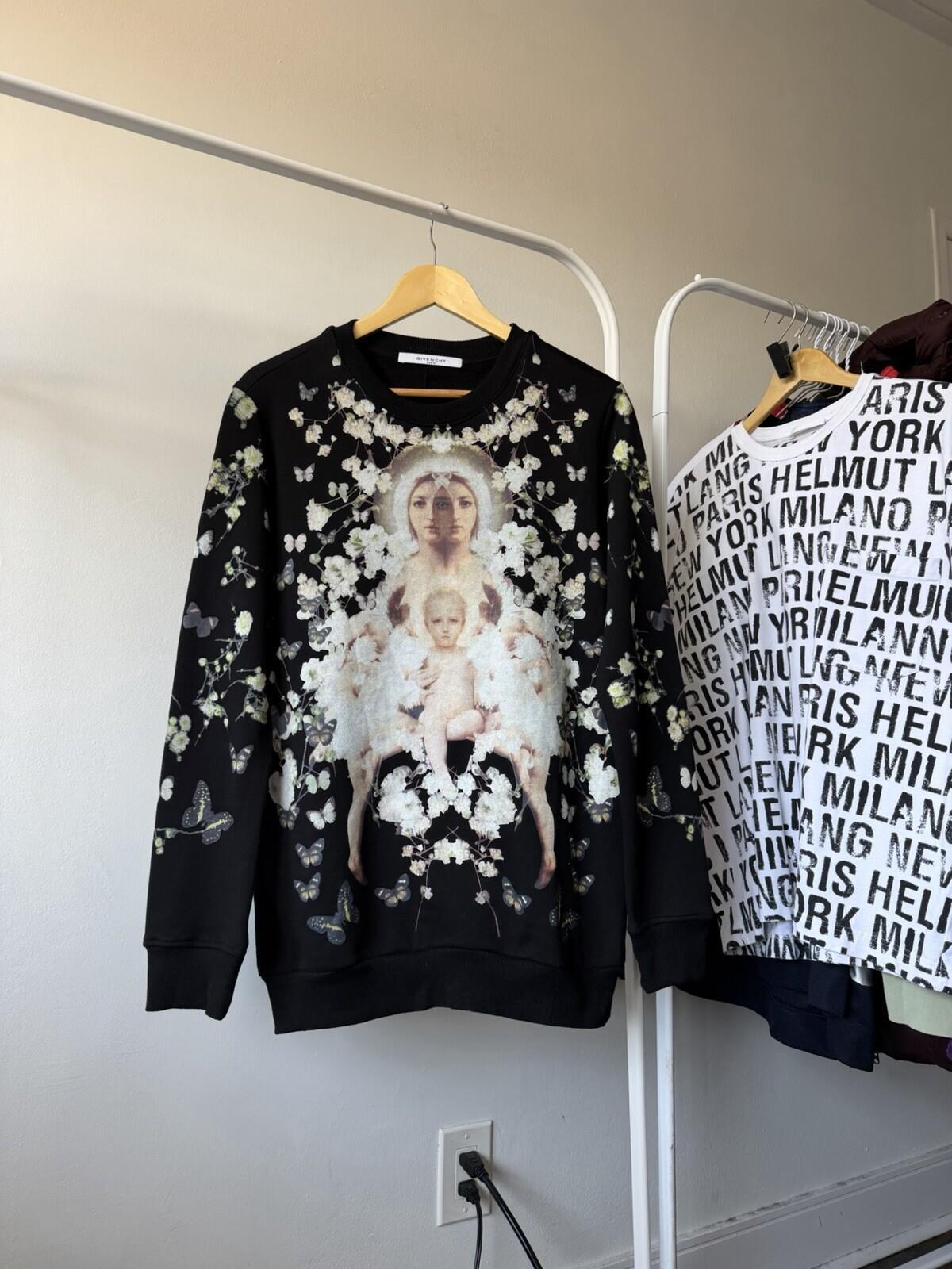 Rare Givenchy Madonna Baby’s Breathe Starry Floral Crewneck Sweater Sweatshirt S