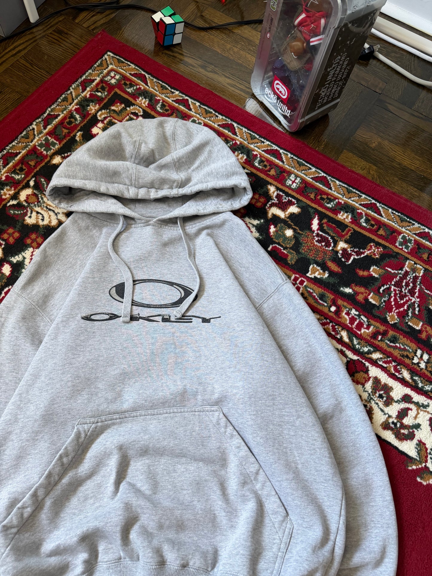 Oakley Center Logo Gray Hoodie