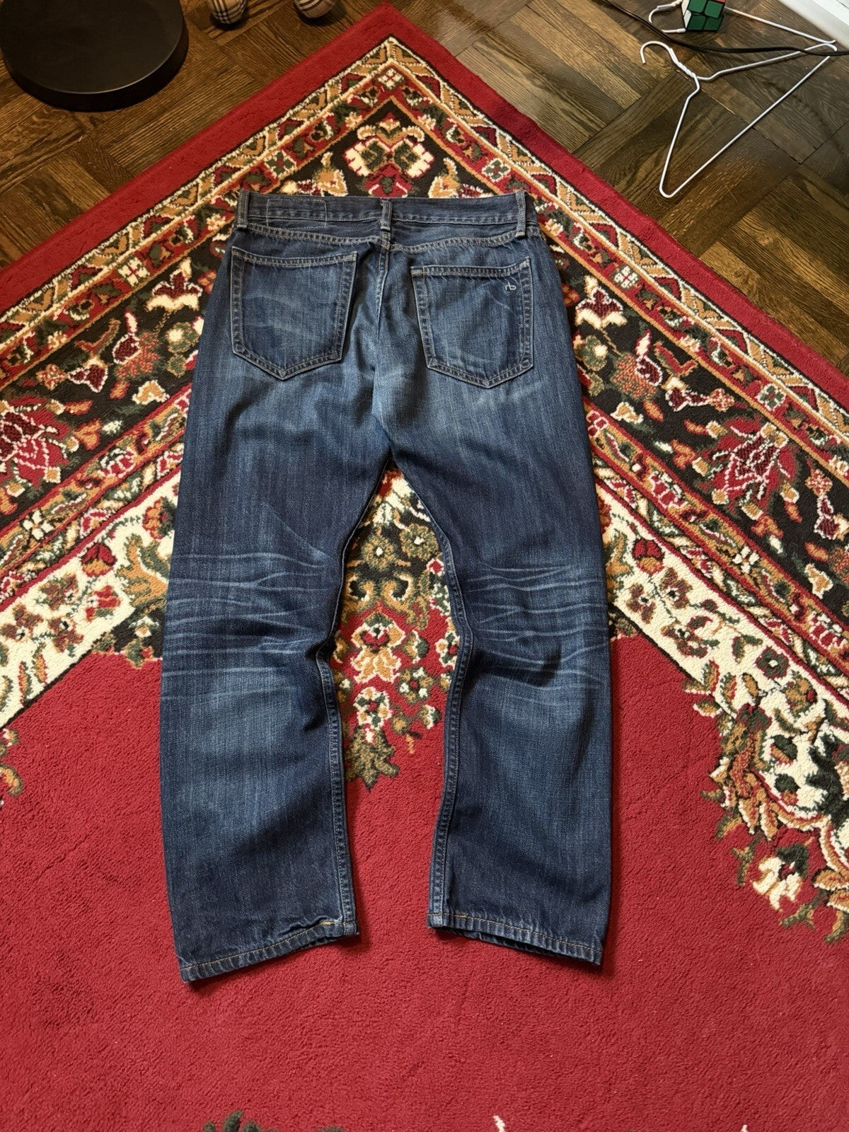 Rag & Bone RB 15X Jeans Mens 31 Slim Straight Button Fly Handmade in USA