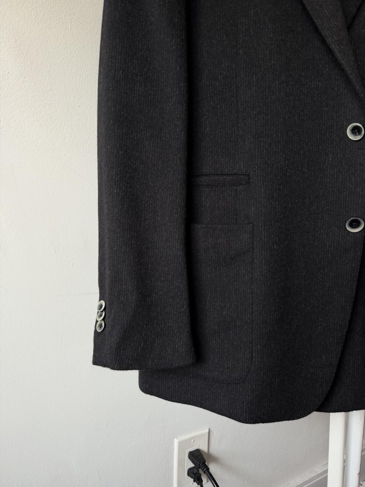 Corneliani ID Italy Virgin Wool 54EU  Blazer Coat Sport Jacket Black