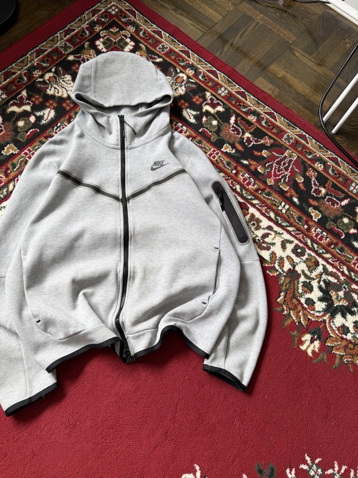Nike Tech Fleece Zip Hoodie Mens Large Full Zip Sweatshirt CU4489-063
