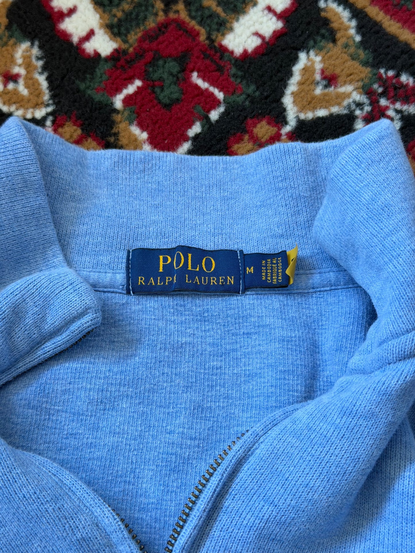 Polo Ralph Lauren Vintage Quarter Zip Up Sweater 1/4