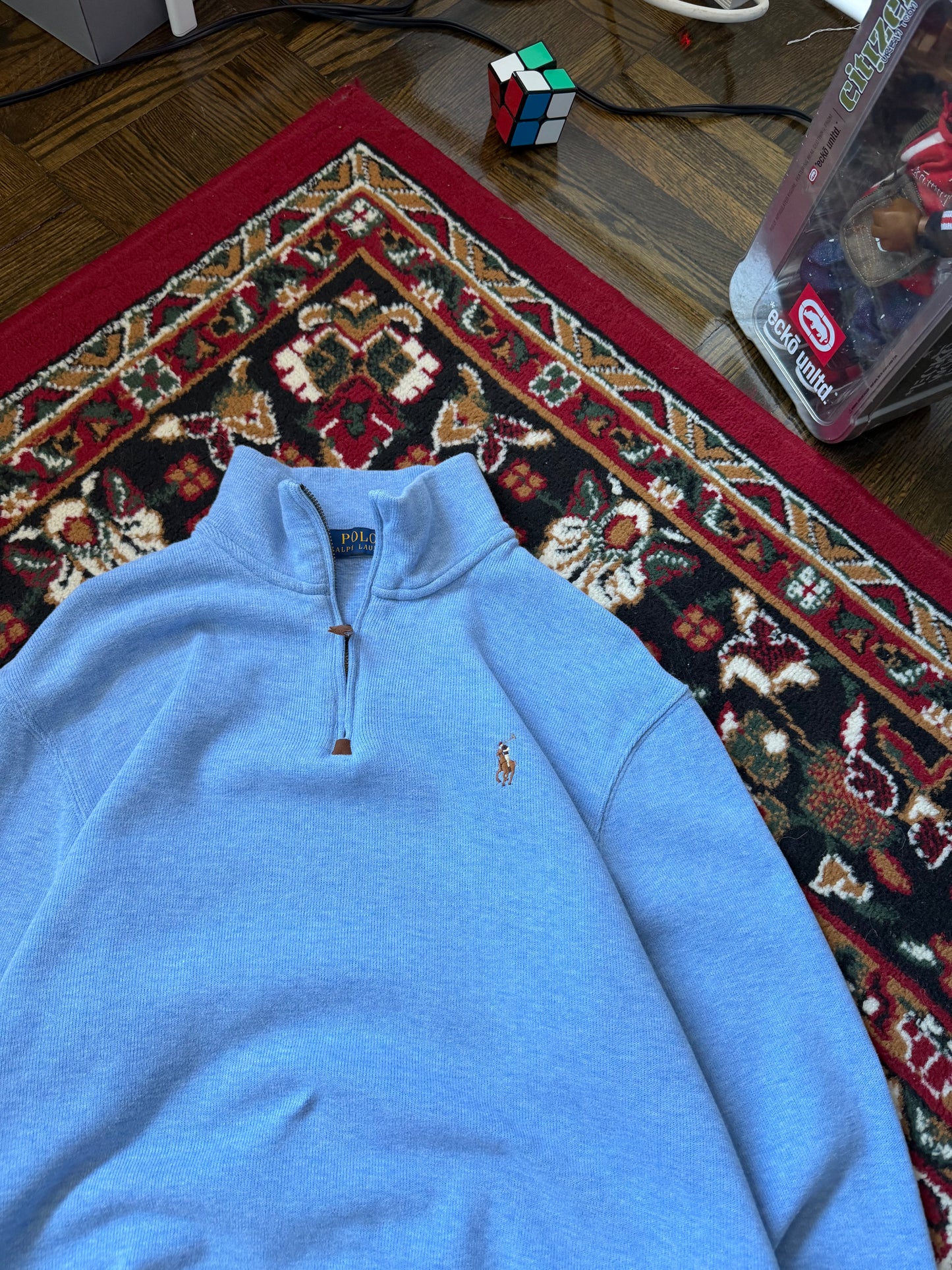 Polo Ralph Lauren Vintage Quarter Zip Up Sweater 1/4