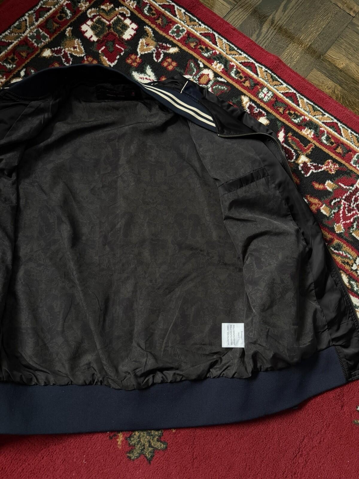 VTG Ed Hardy New York Dragon Japanese Satin Souvenir Bomber Jacket Size M Y2K