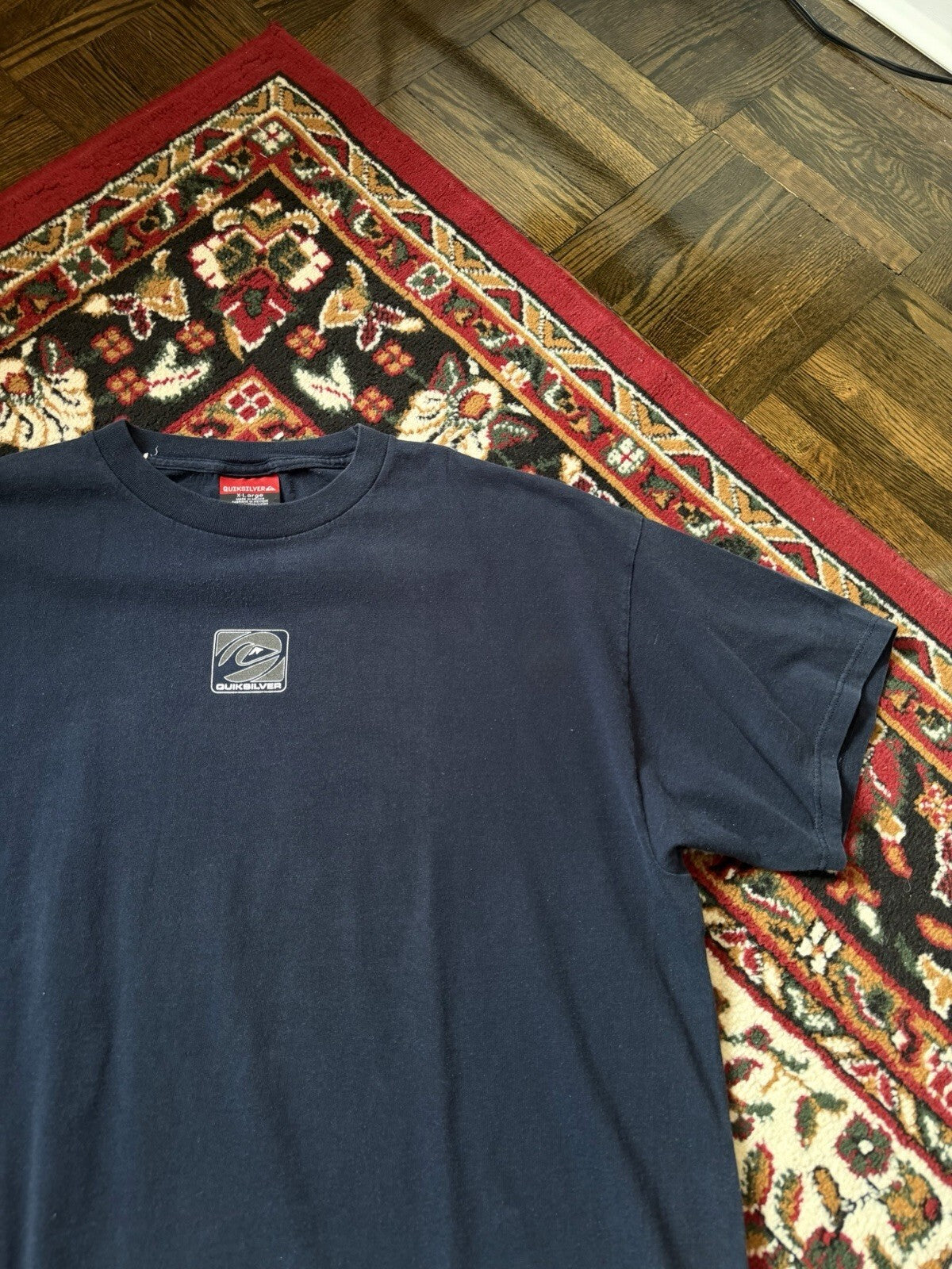 90s Quiksilver International Vintage Reflective Logo Tee T-shirt Surd Skate XL