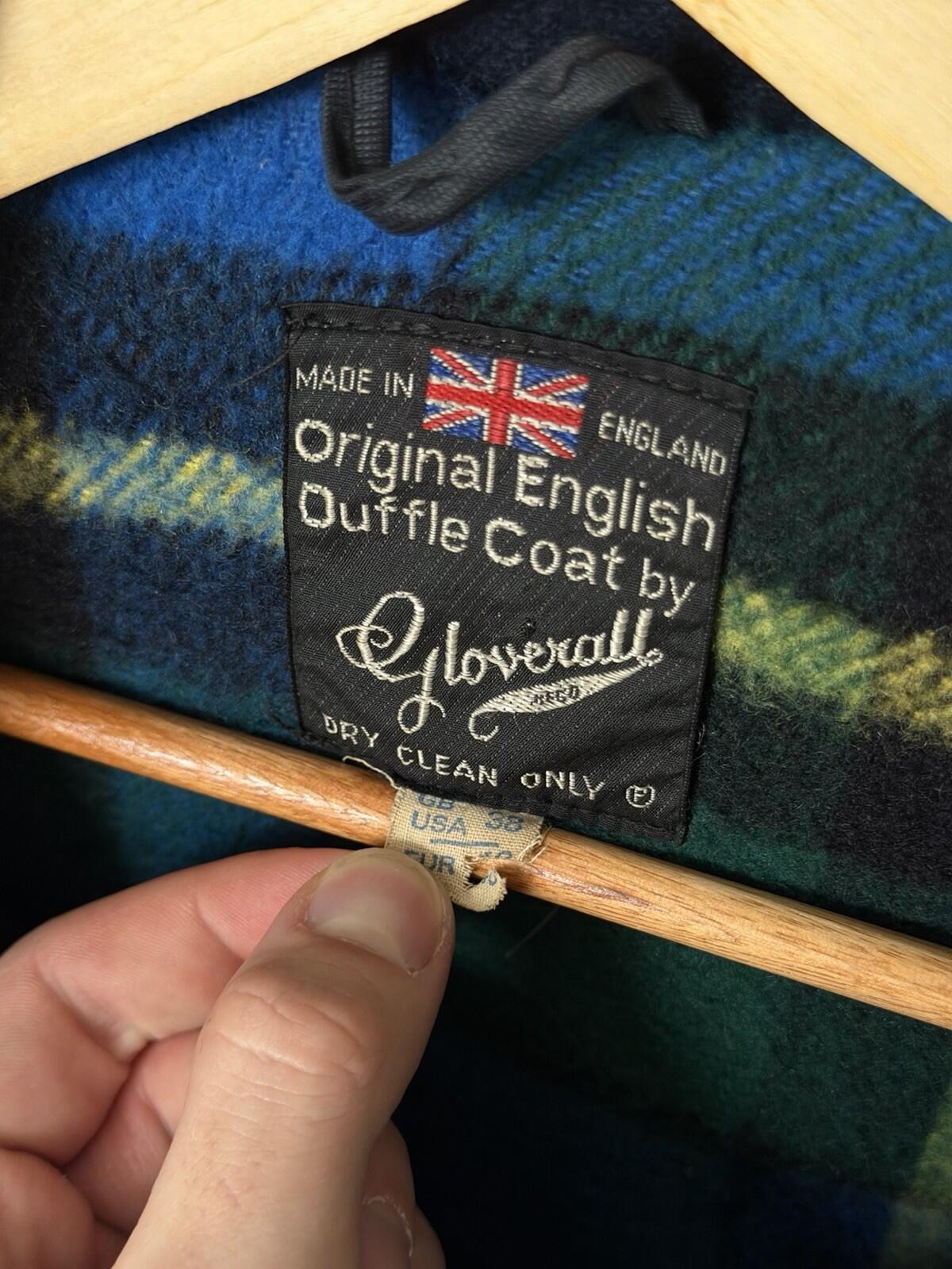 70s Gloverall Navy Blue Vintage Original English Duffle Coat Made In England 38