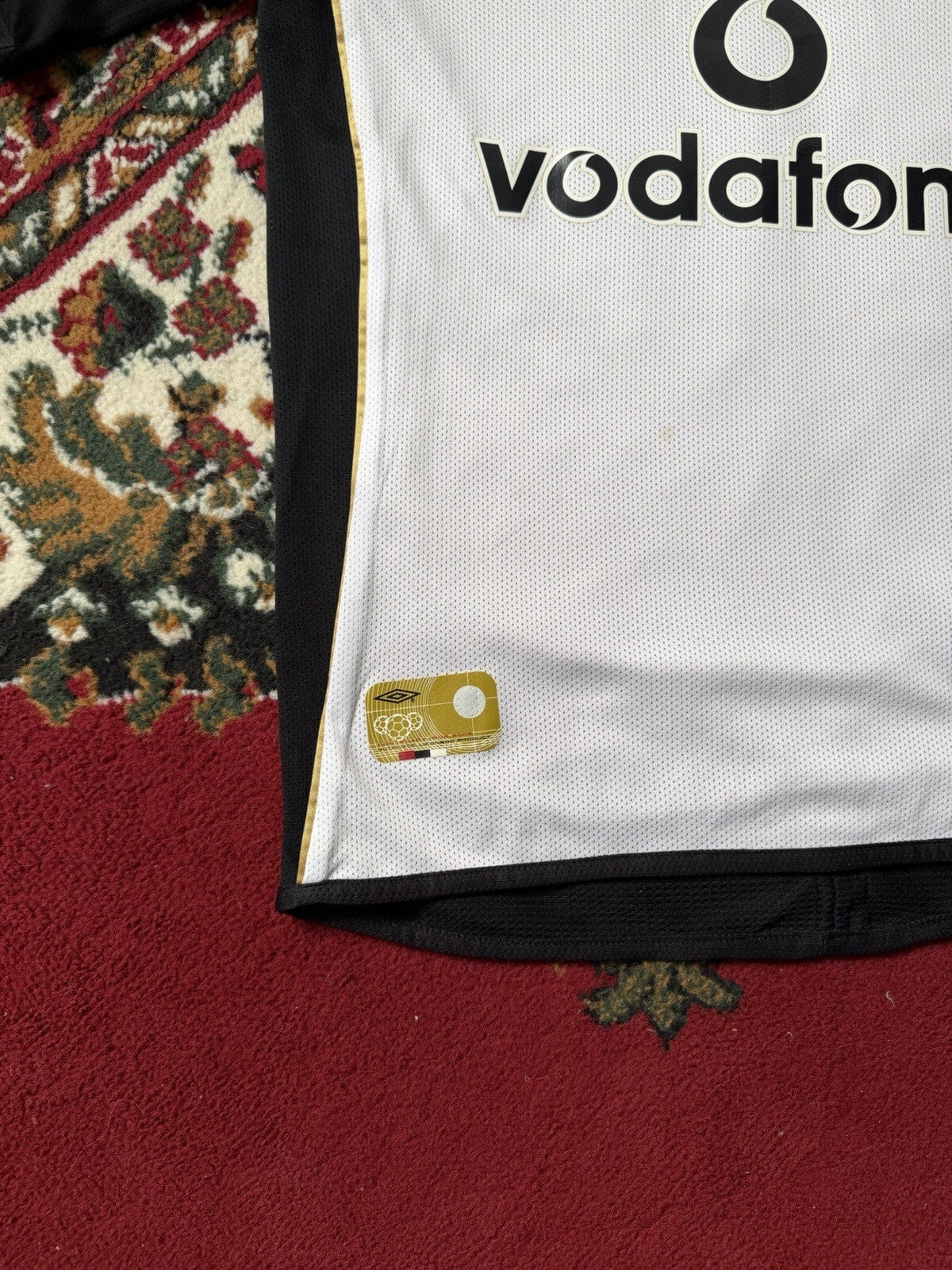 MANCHESTER UNITED 2001 2002 FOOTBALL JERSEY UMBRO REVERSIBLE #10 V.NISTELROY