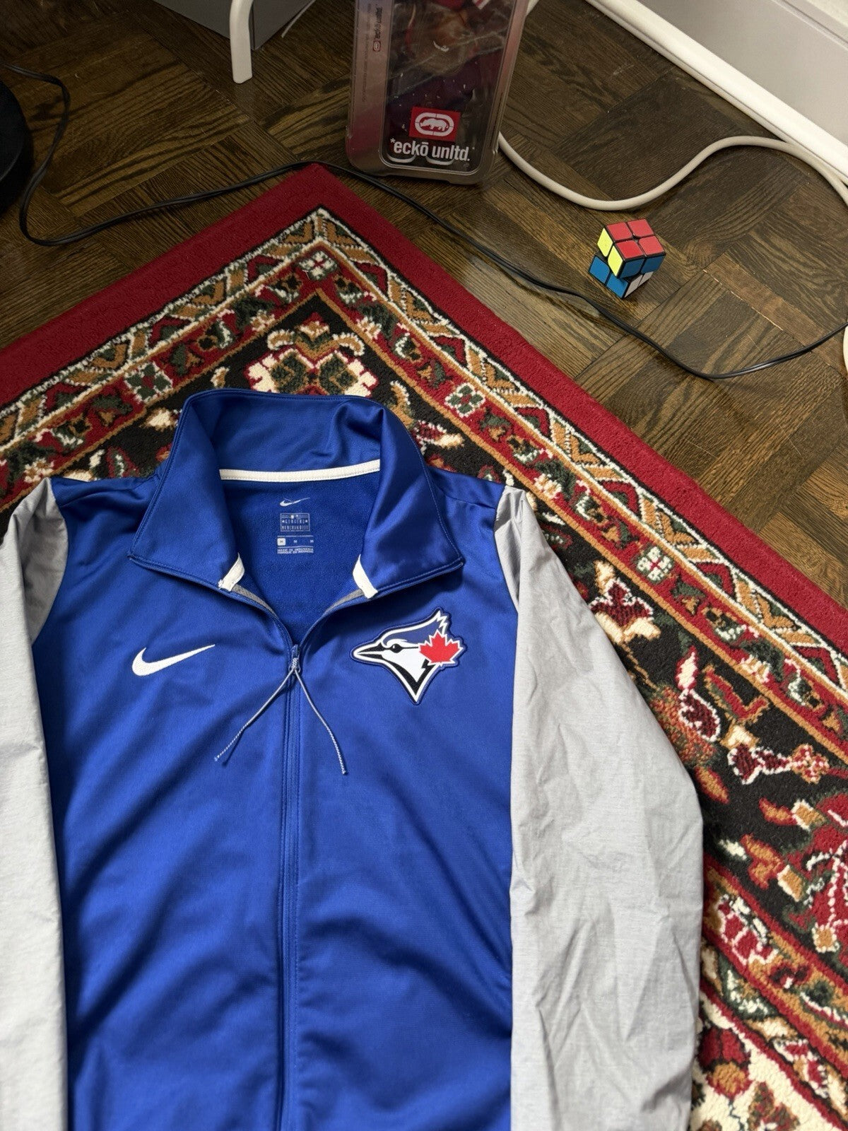 Nike x Toronto Blue Jays Track Jacket Women’s M Blue Gray MLB Full Zip