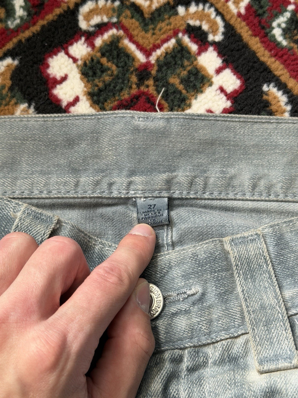 Vintage True Religion Patchwork Jeans Distressed Straight Jeans Y2k 00s
