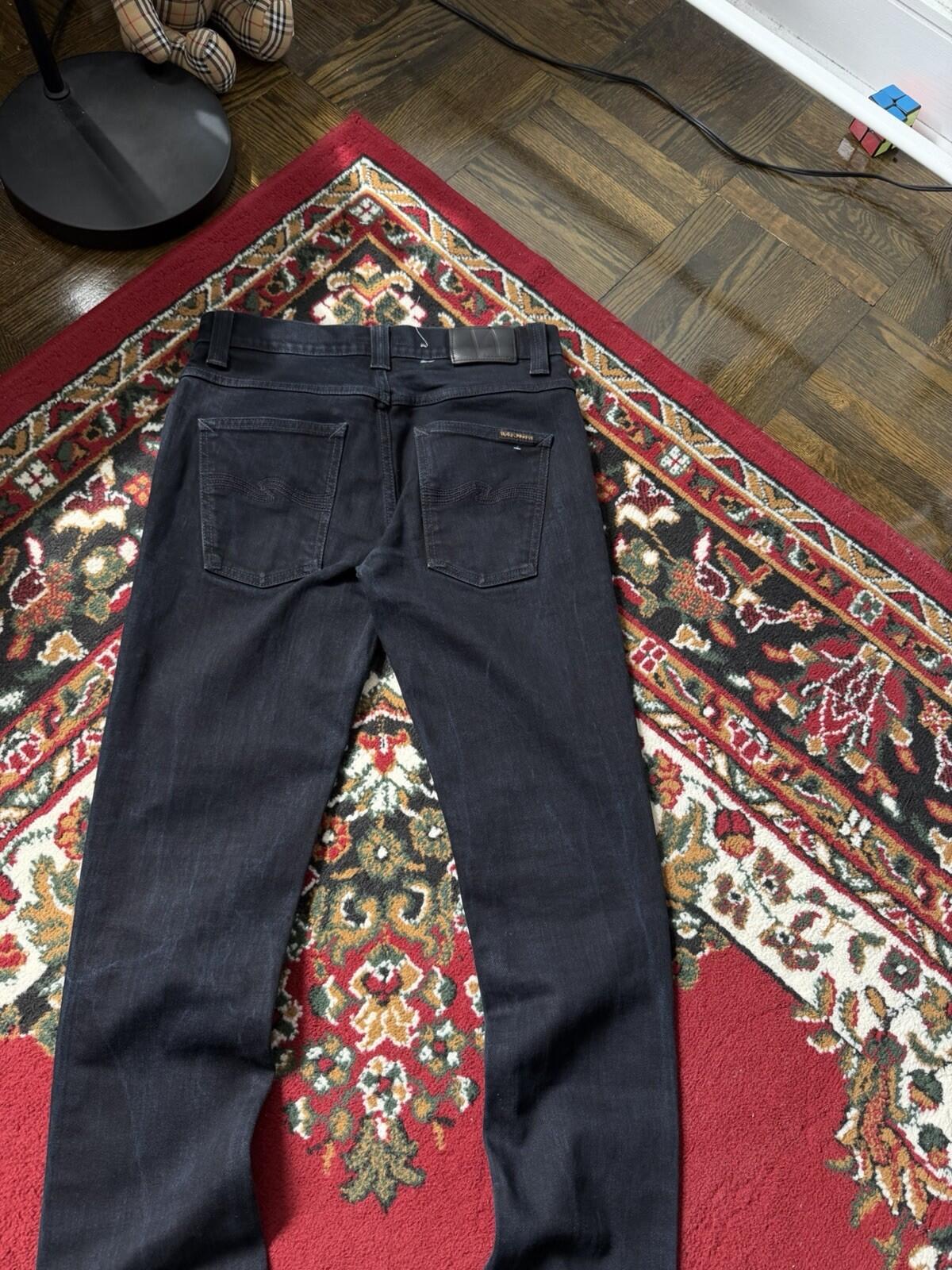 Nudie Grim Tim Organic Black Ring Classic Jeans Size M W31 / L30