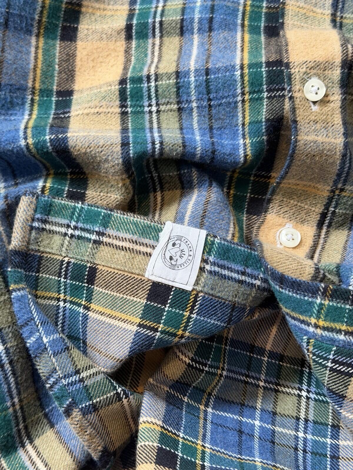 Frank and Eileen "Eileen" Italian Woven Flannel Plaid Button Down Shirt Womens