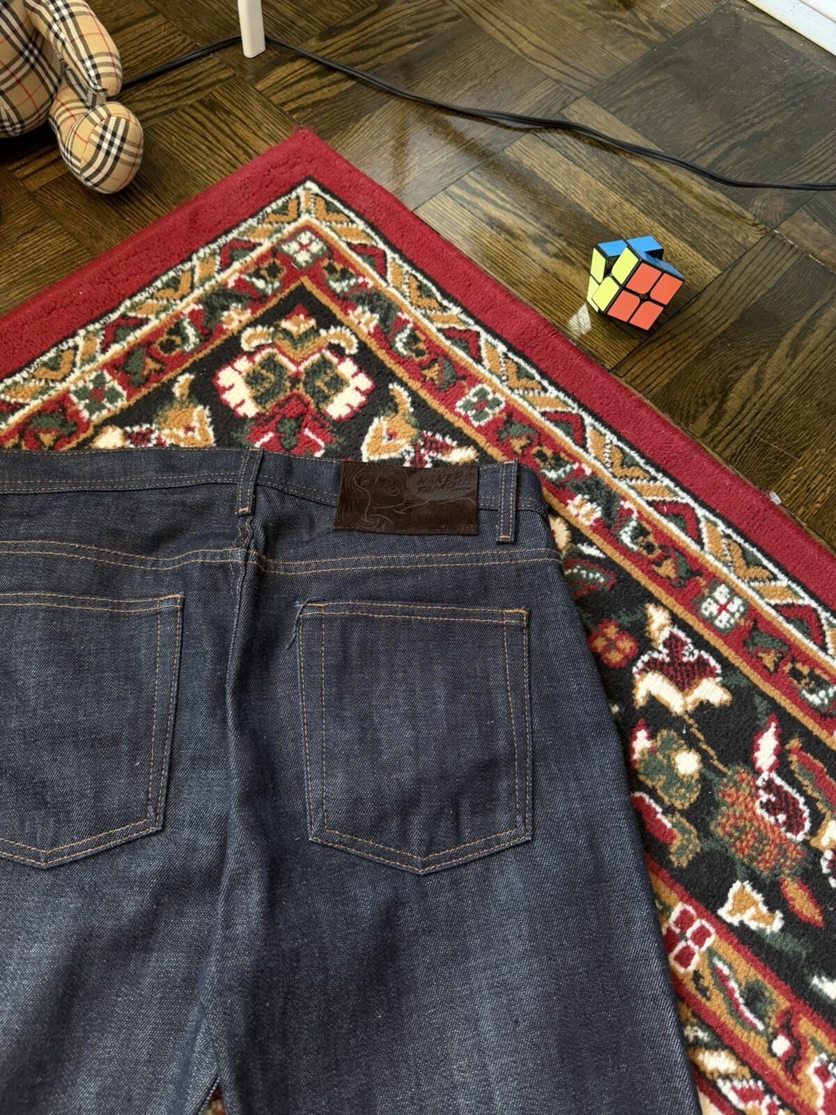 Naked & Famous Jeans Mens 31 Weird Guy Japanese Dark Indigo Organic Cotton