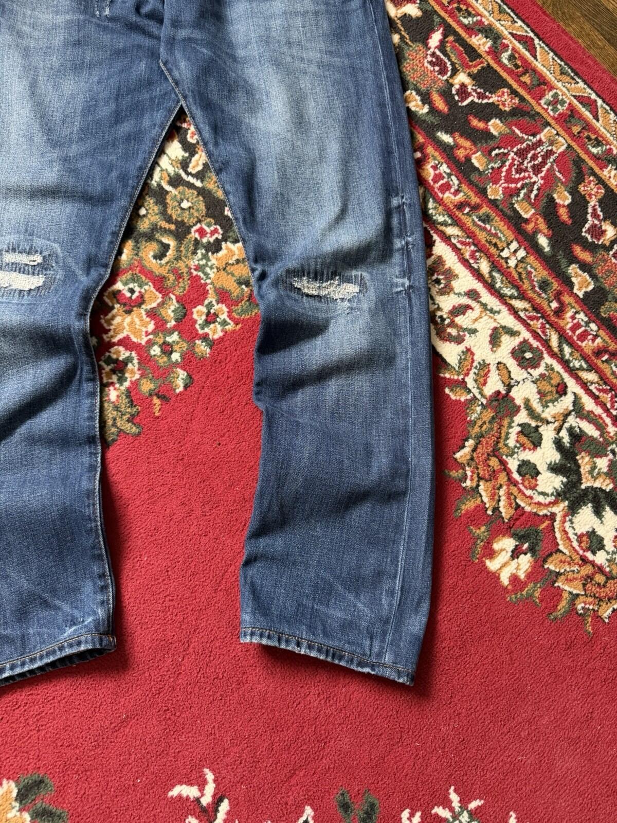 Ralph Lauren Polo Sashiko Repaired Patchwork Jeans Blue Size 34/32 Denim Pants