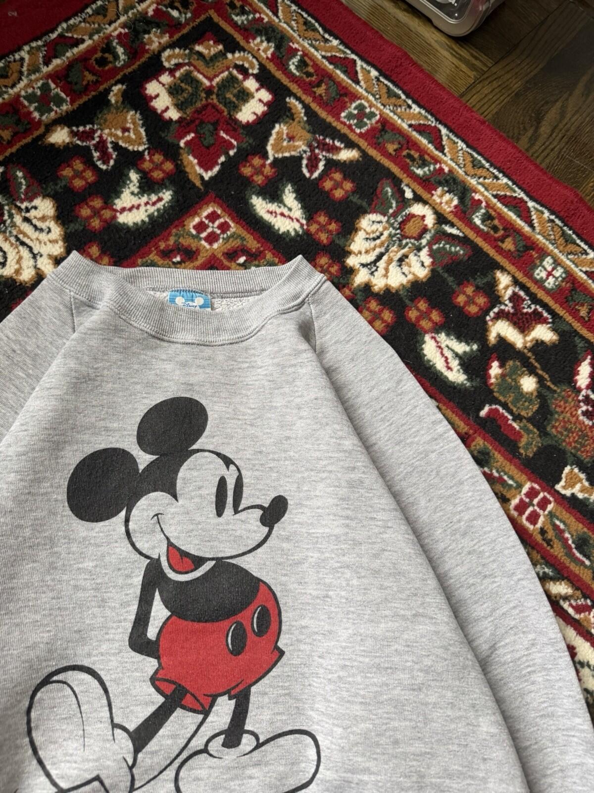 Vintage Mickey Mouse Disney Crewneck Sweatshirt 80s Made In USA L