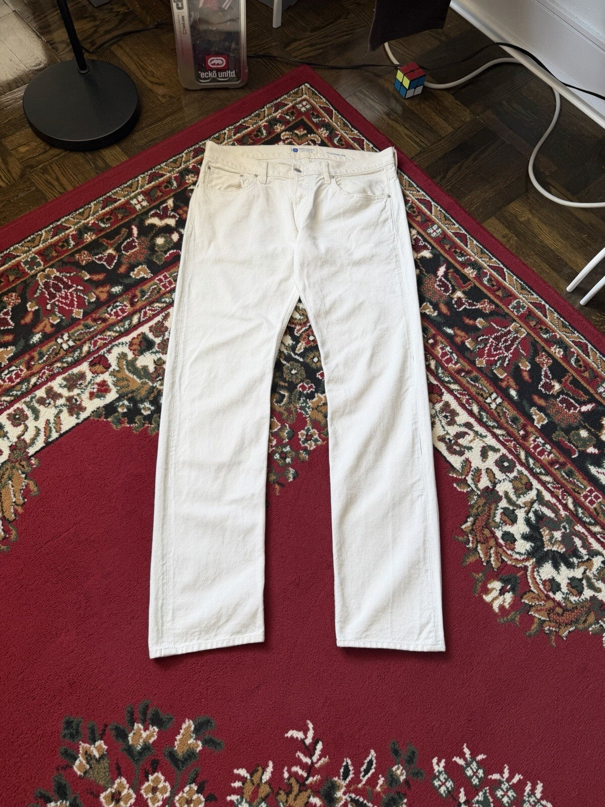 Industry of All Nations Jeans Mens 34 Straight Leg Hand-Loomed Selvedge Denim