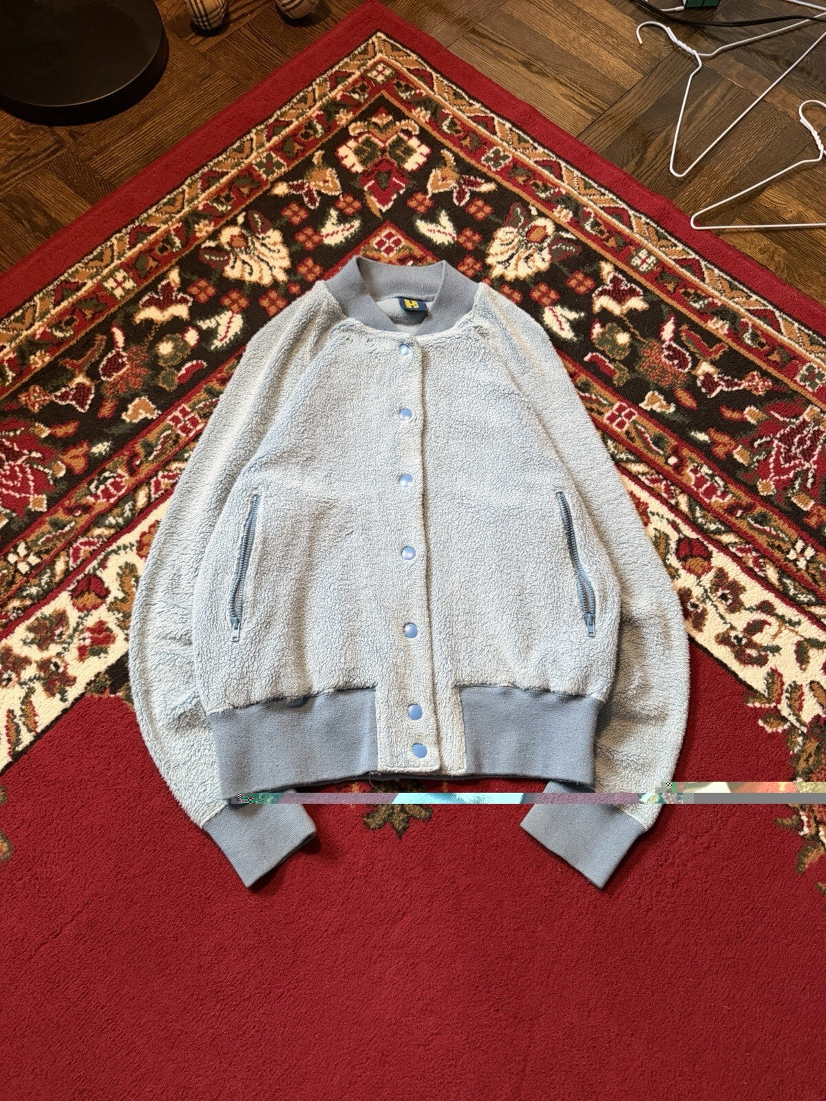 00s Hysteric Glamour Terry Varsity Track Jacket Full Zip Sweater