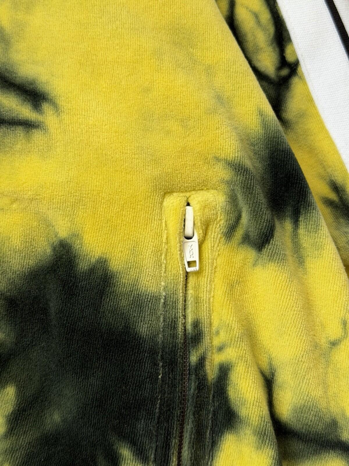 Palm Angels Yellow Tie Dye Velour Track Jacket Yellow Size XL