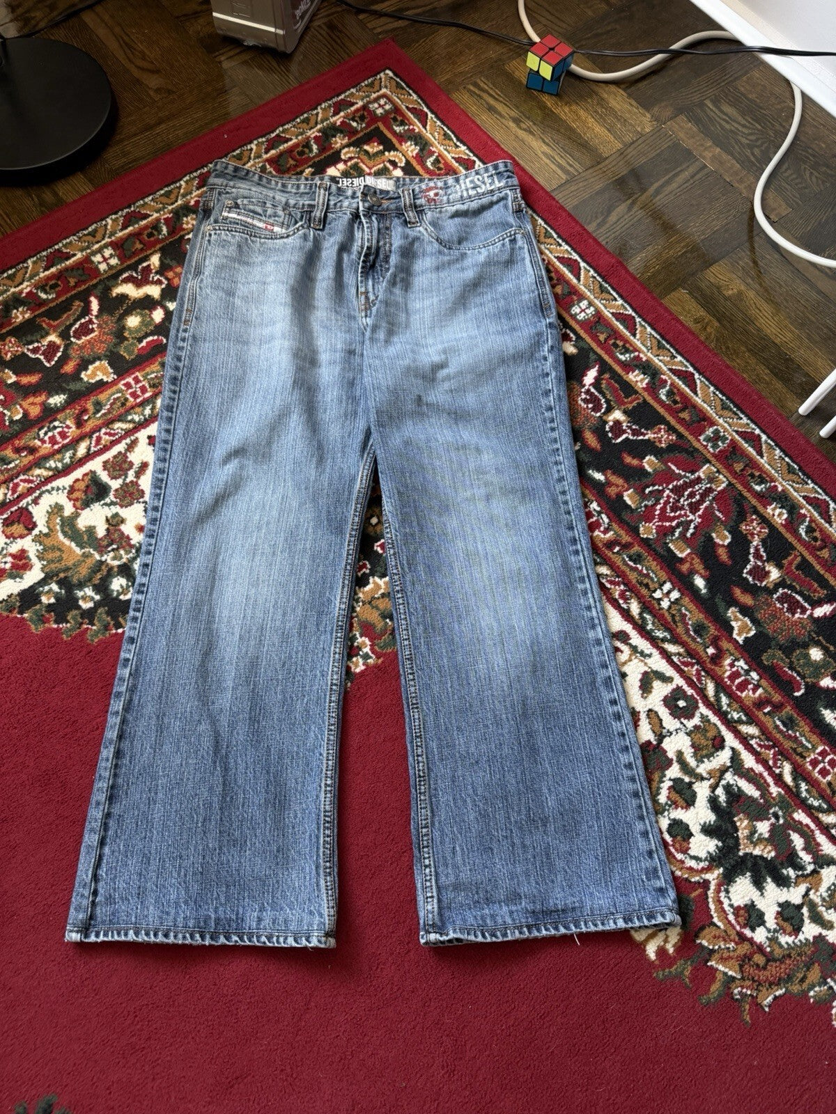 Diesel Washed Jeans Bootcut Jeans Size 34 Flared