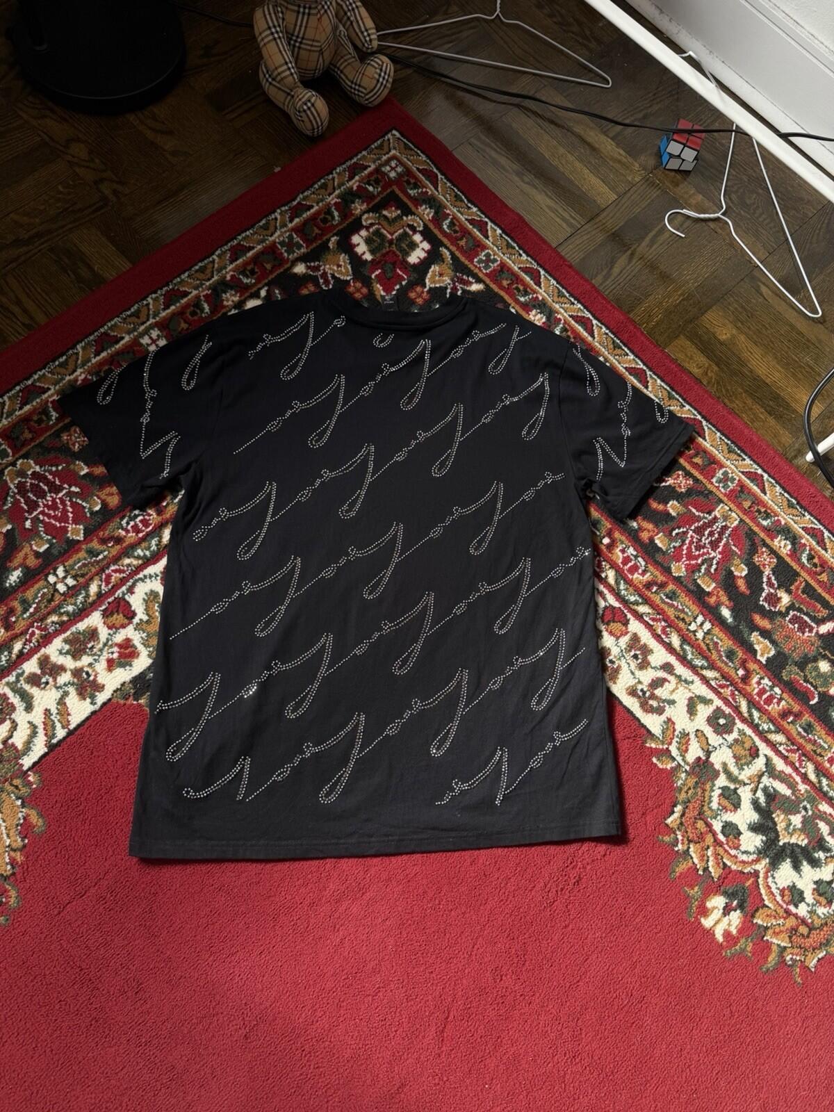 Giambattista Valli x H&M Black Studded Tee T-Shirt SIze L
