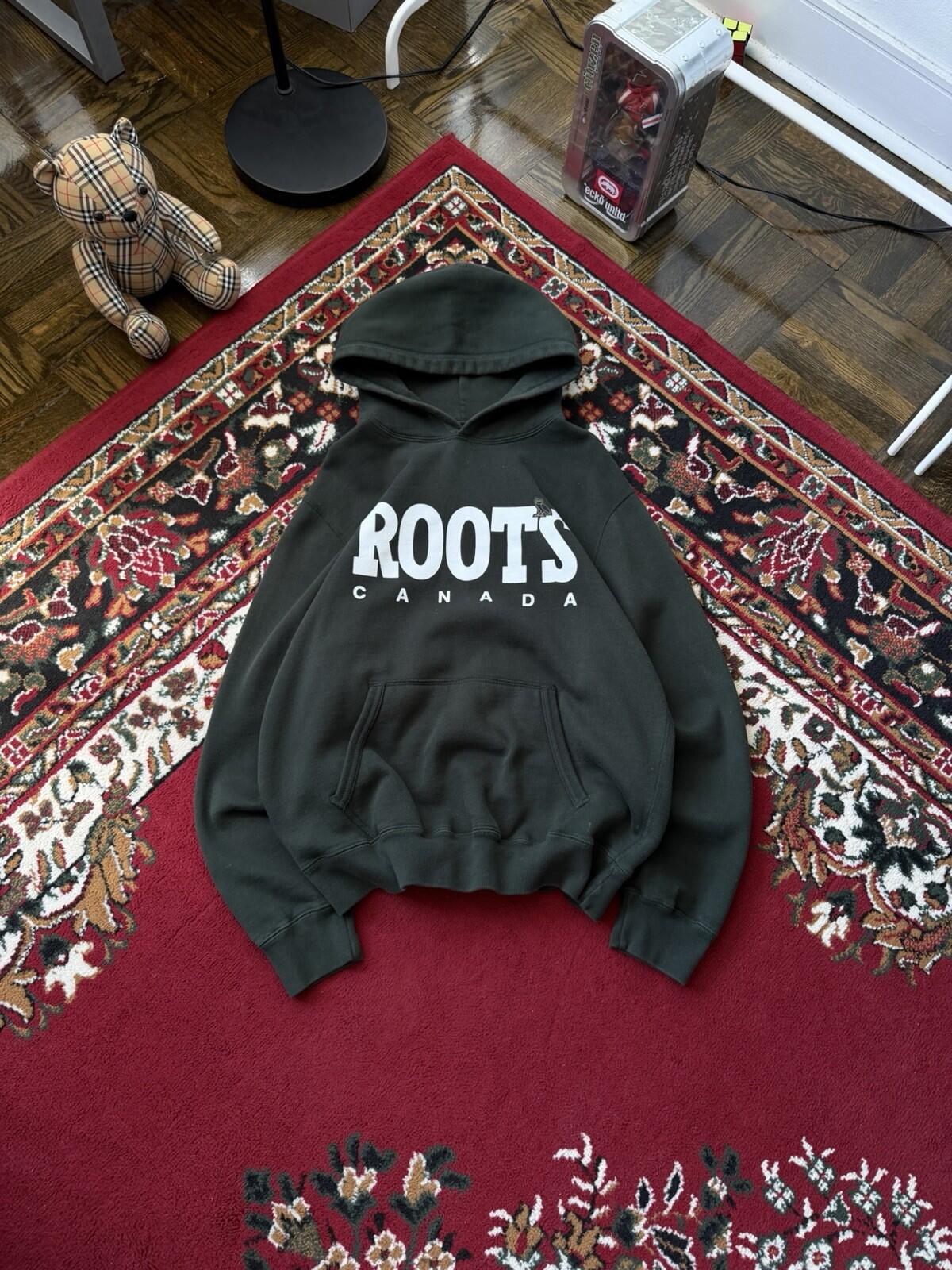 Roots x OVO Octobers Very Own Logo Green  Hoodie Size Medium