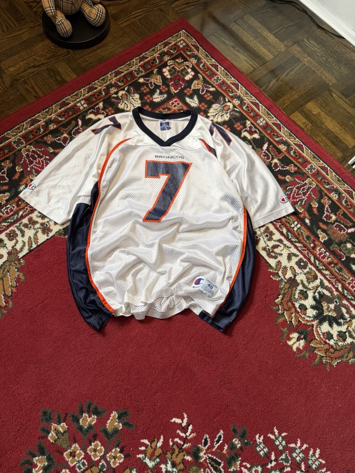 Vintage CHAMPION John Elway #7 Denver Broncos NFL Football Jersey 48 Vtg 90’s