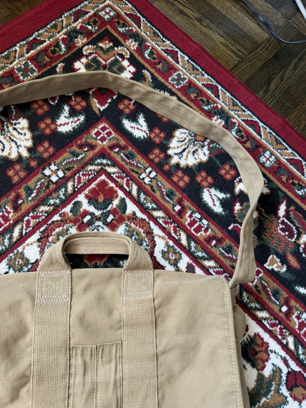 Ralph Lauren Denim & Supply Canvas Messenger Bag Military Field Safari Khaki