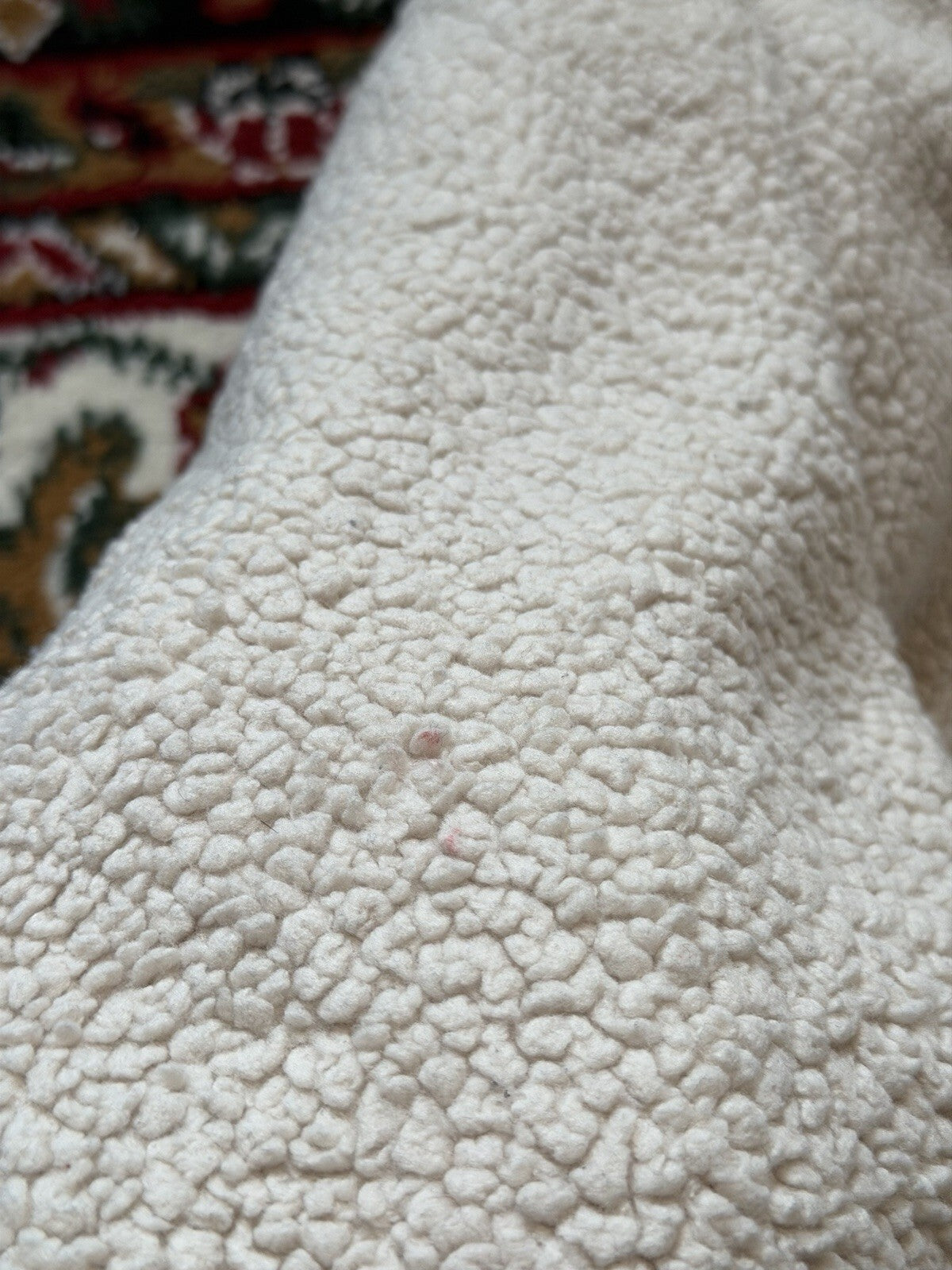 Uniqlo x Engineered Garments Fleece Pullover Mens XL White Sherpa Teddy