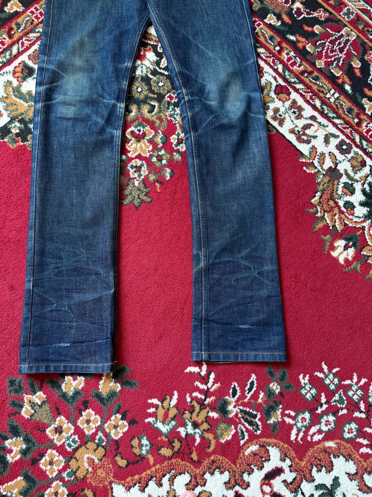 Apc Distressed New Cure Button Fly Denim - Jeans