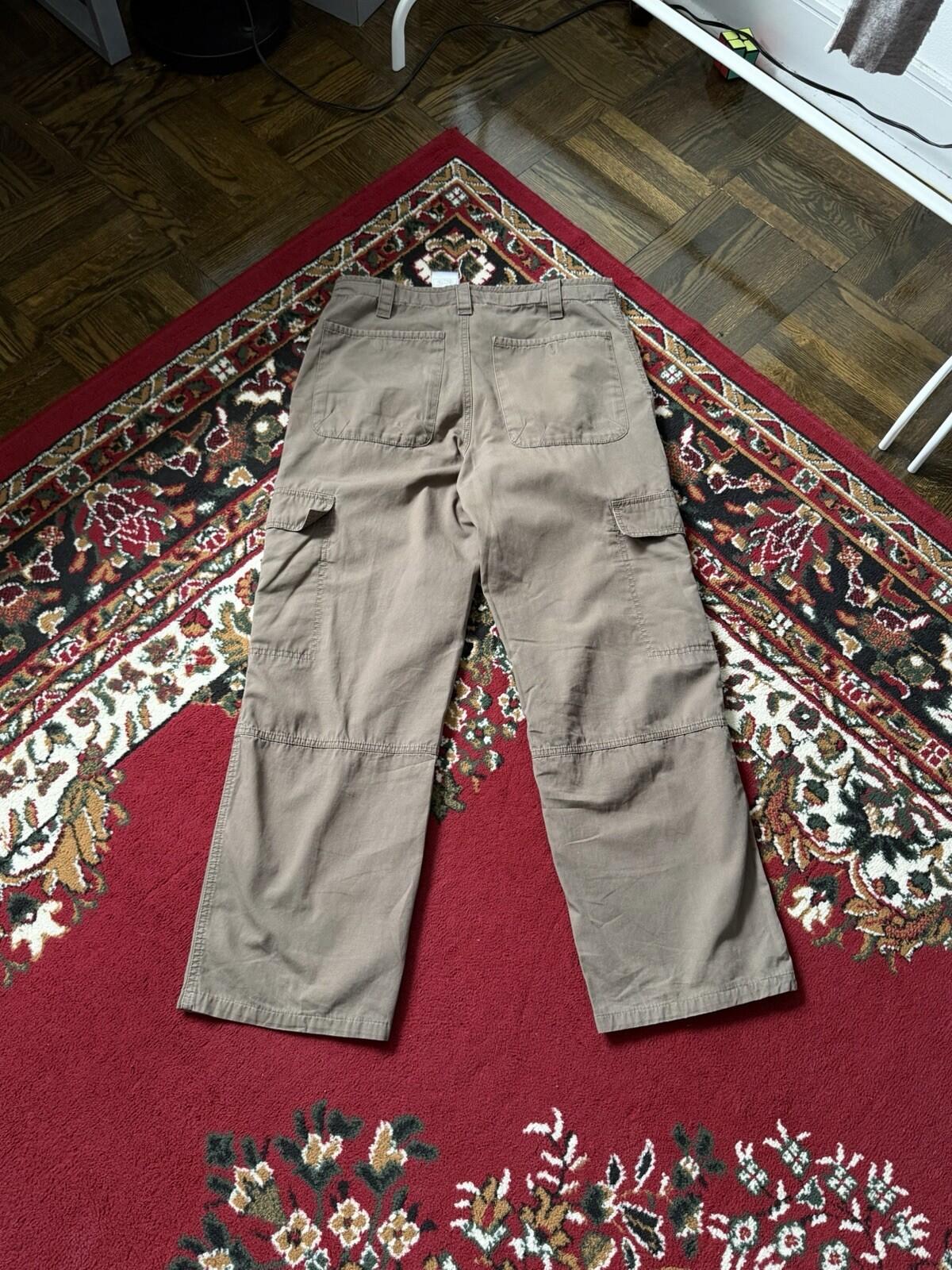 Vintage Nike Y2K Cargo Baggy Pants Olive Green Size S 00s