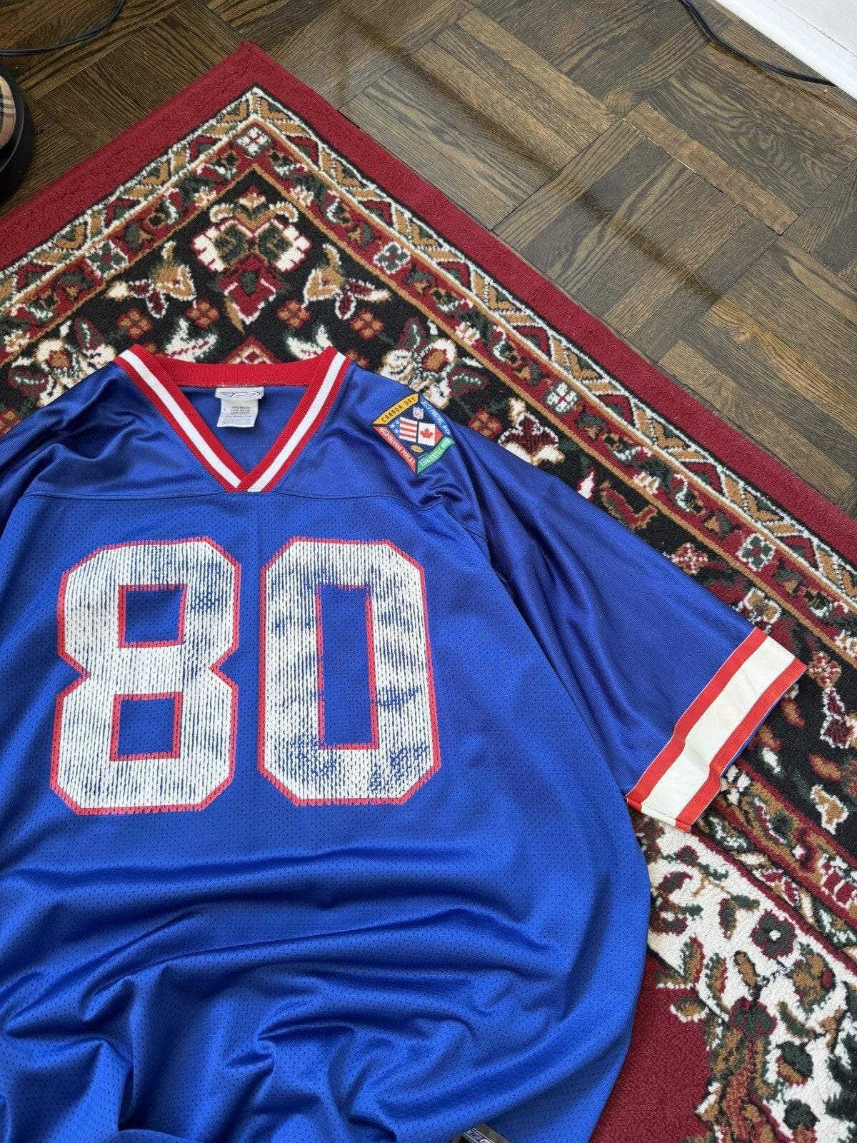 NFL Reebok Buffalo Bills Eric Moulds #80  Authentic Team Replica Jersey Men's L