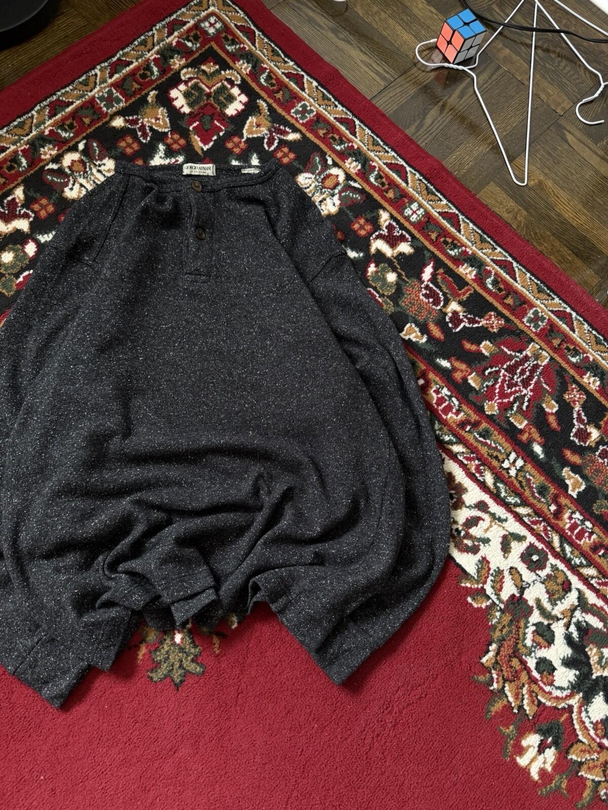 90s Giorgio Armani Le Collezione Henley Blend Vintage Sweater