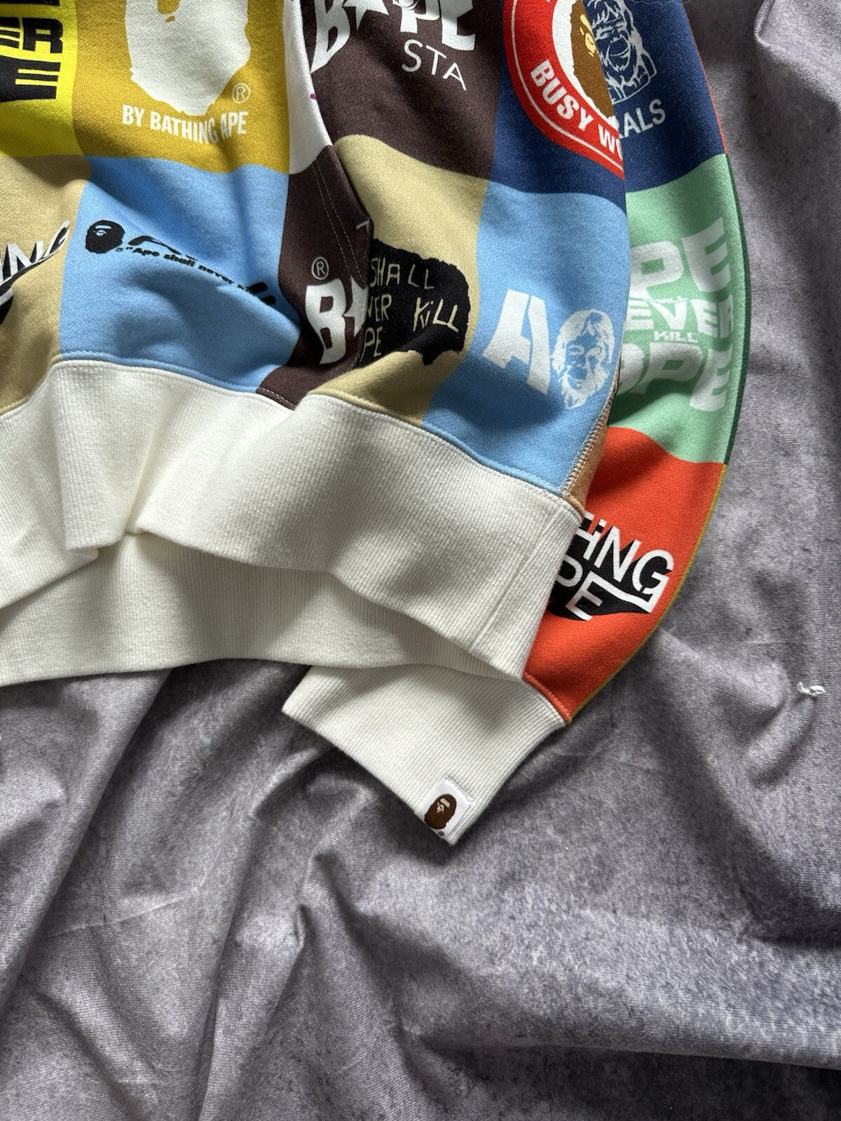 A Bathing Ape Classic Logo Loose Fit Pullover Hoodie