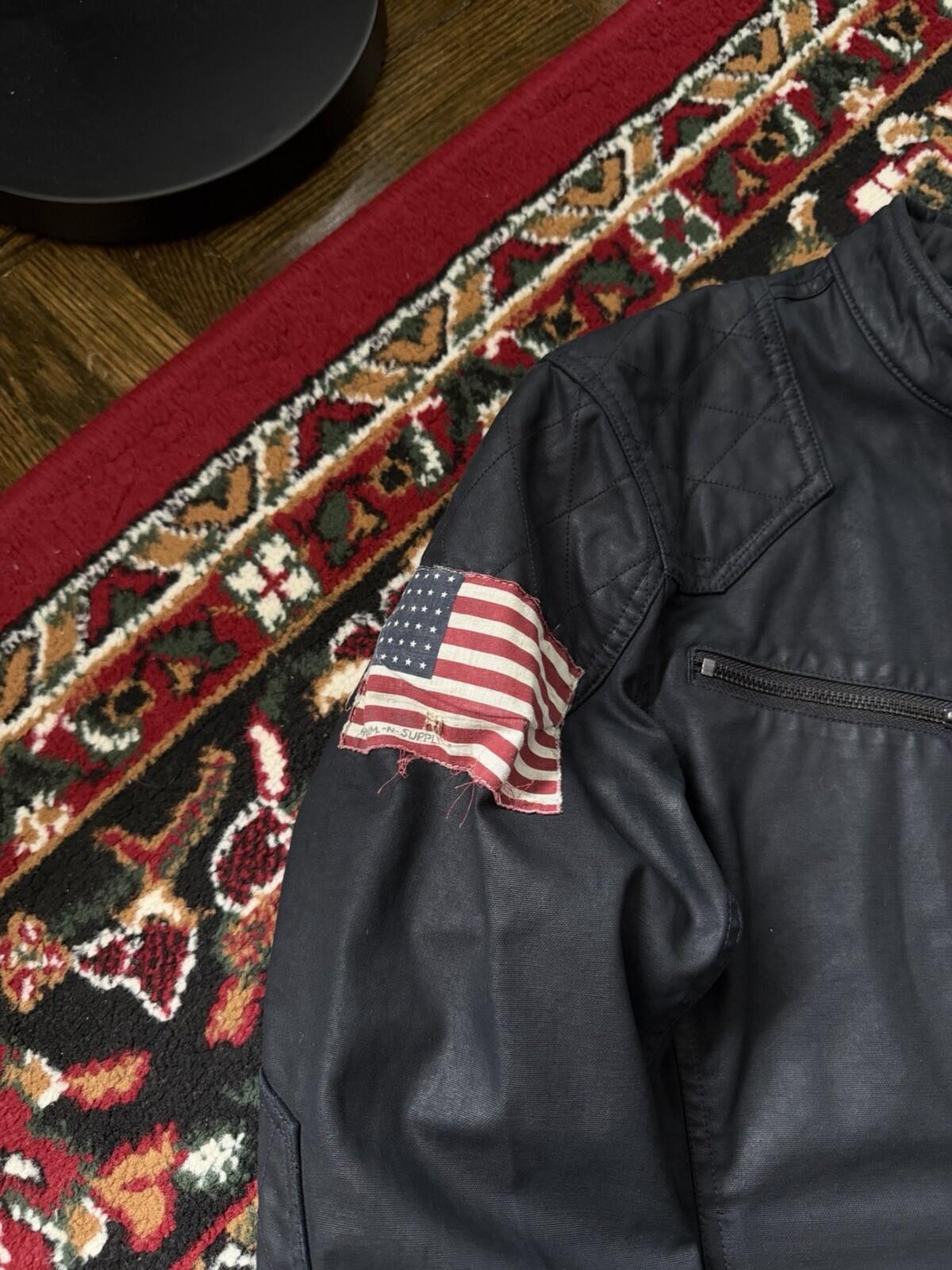 Polo Ralph Lauren Denim & Supply Waxed Cotton Black Jacket