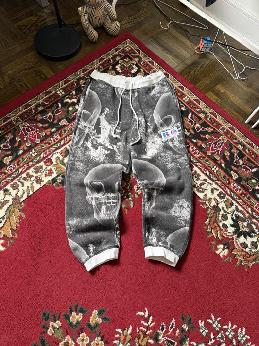 ASAP Worldwide X Russell Athletic Sweatpants White/Black Men’s Size Medium