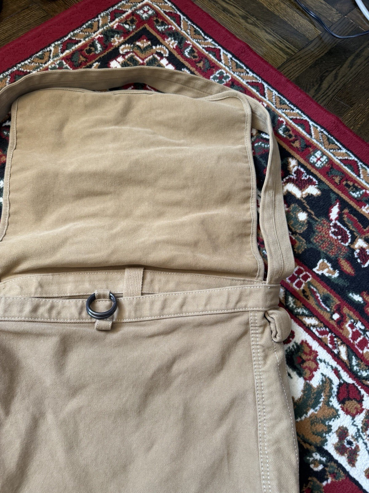 Ralph Lauren Denim & Supply Canvas Messenger Bag Military Field Safari Khaki
