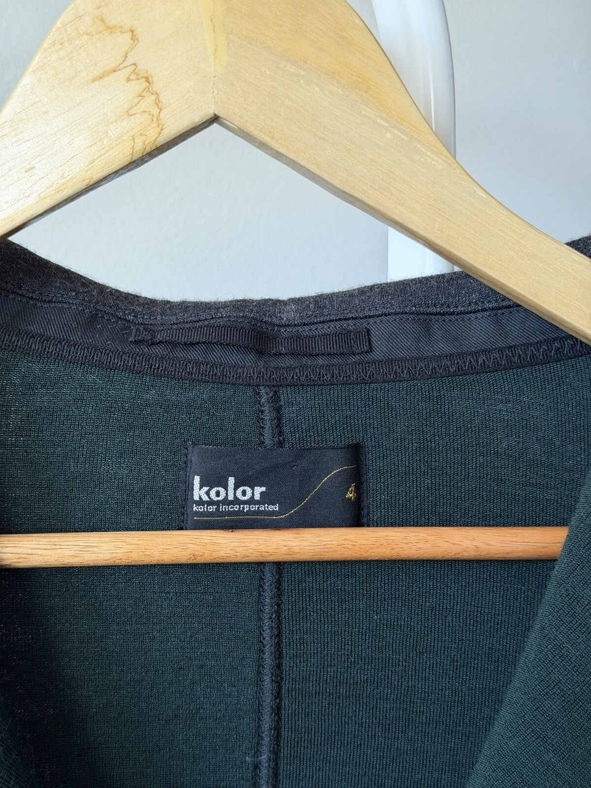 Kolor Japan  Wool Nylon Gray / Green Jacket Size 4