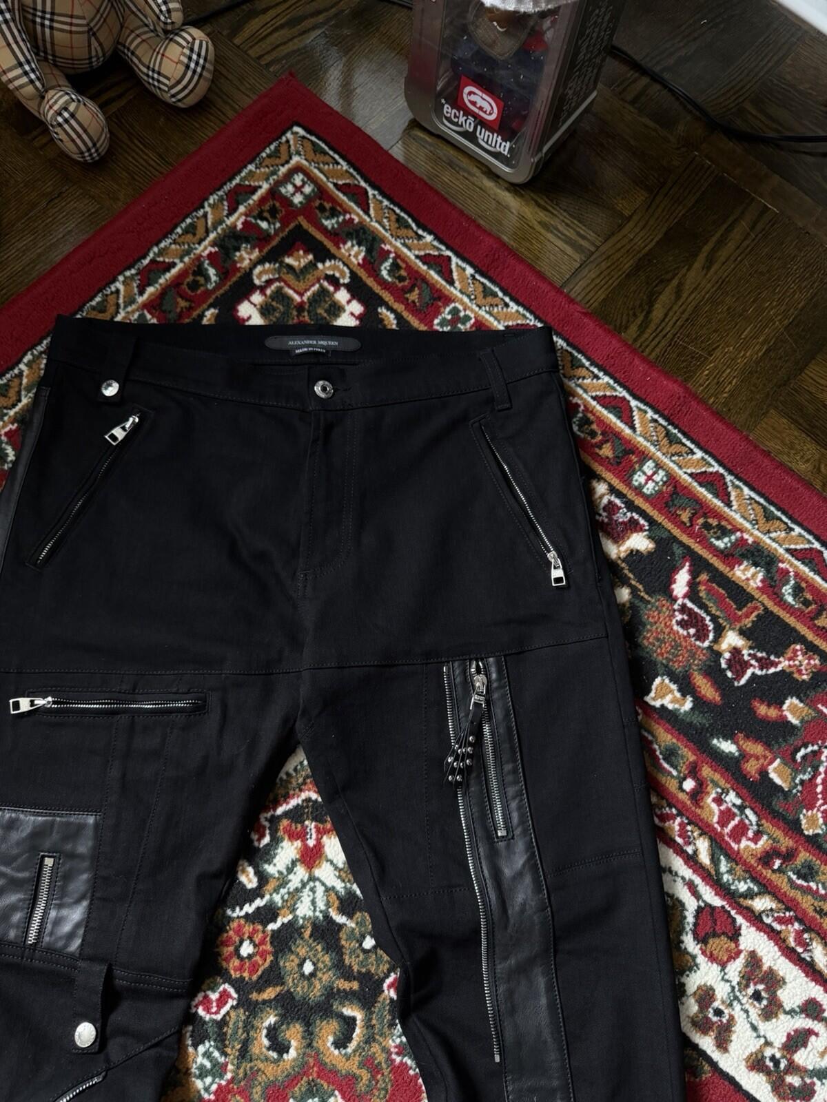 Alexander McQueen All Over Zip Black Slim Jeans - EU 52 Denim Pants