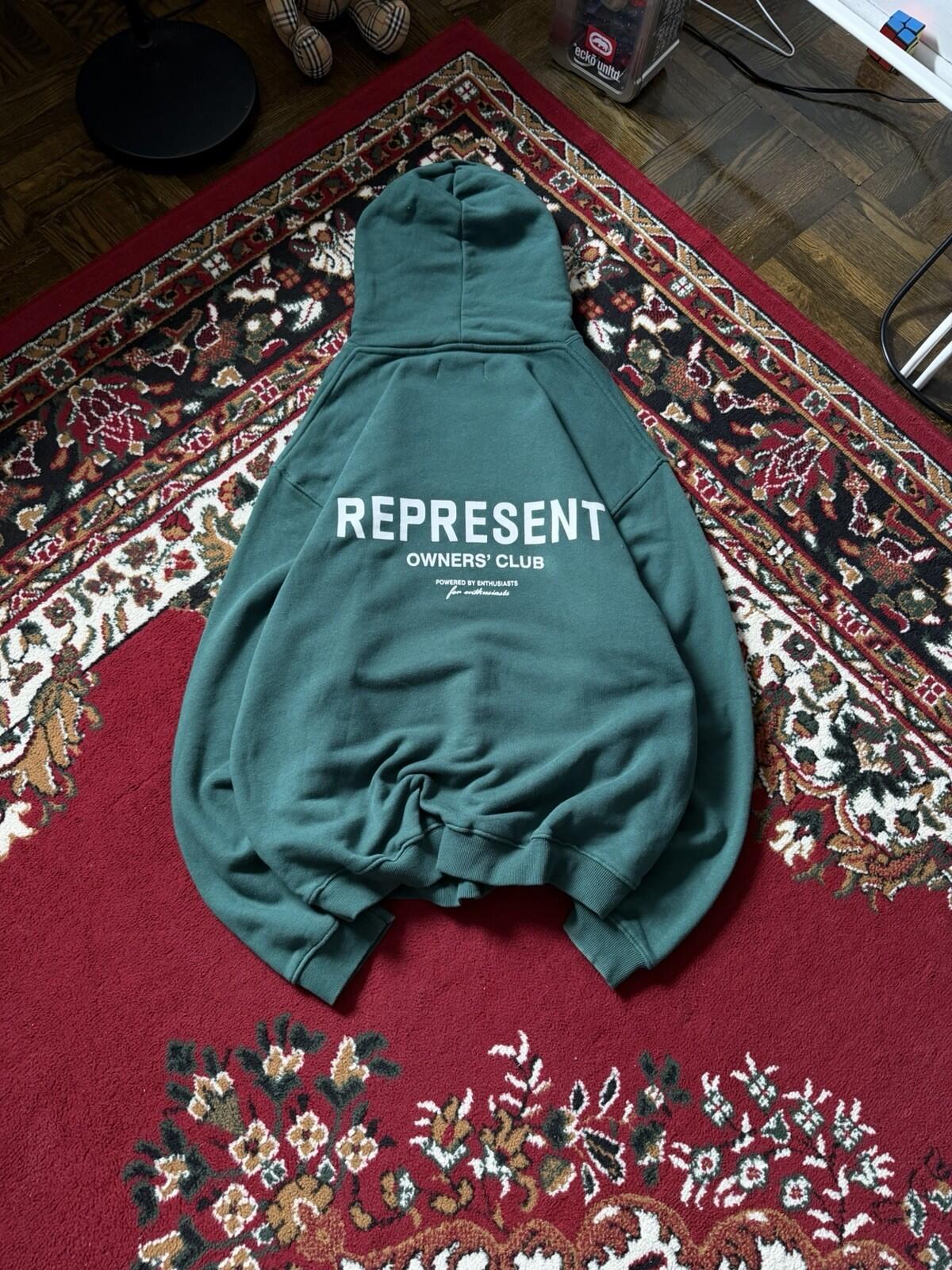 Represent Blanks Owners' Club Green Hoodie Size XL