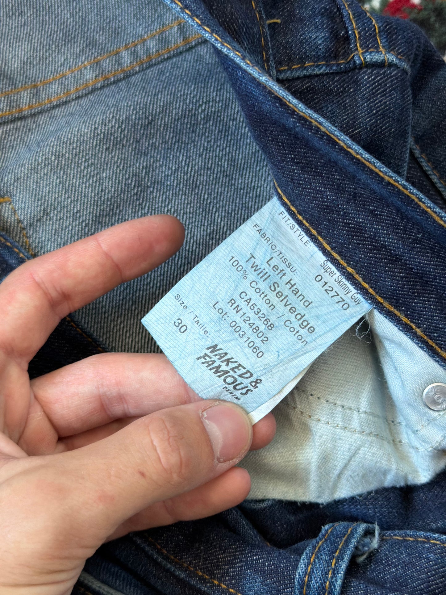 Naked Famous Left Hand Twill Selvedge Jeans