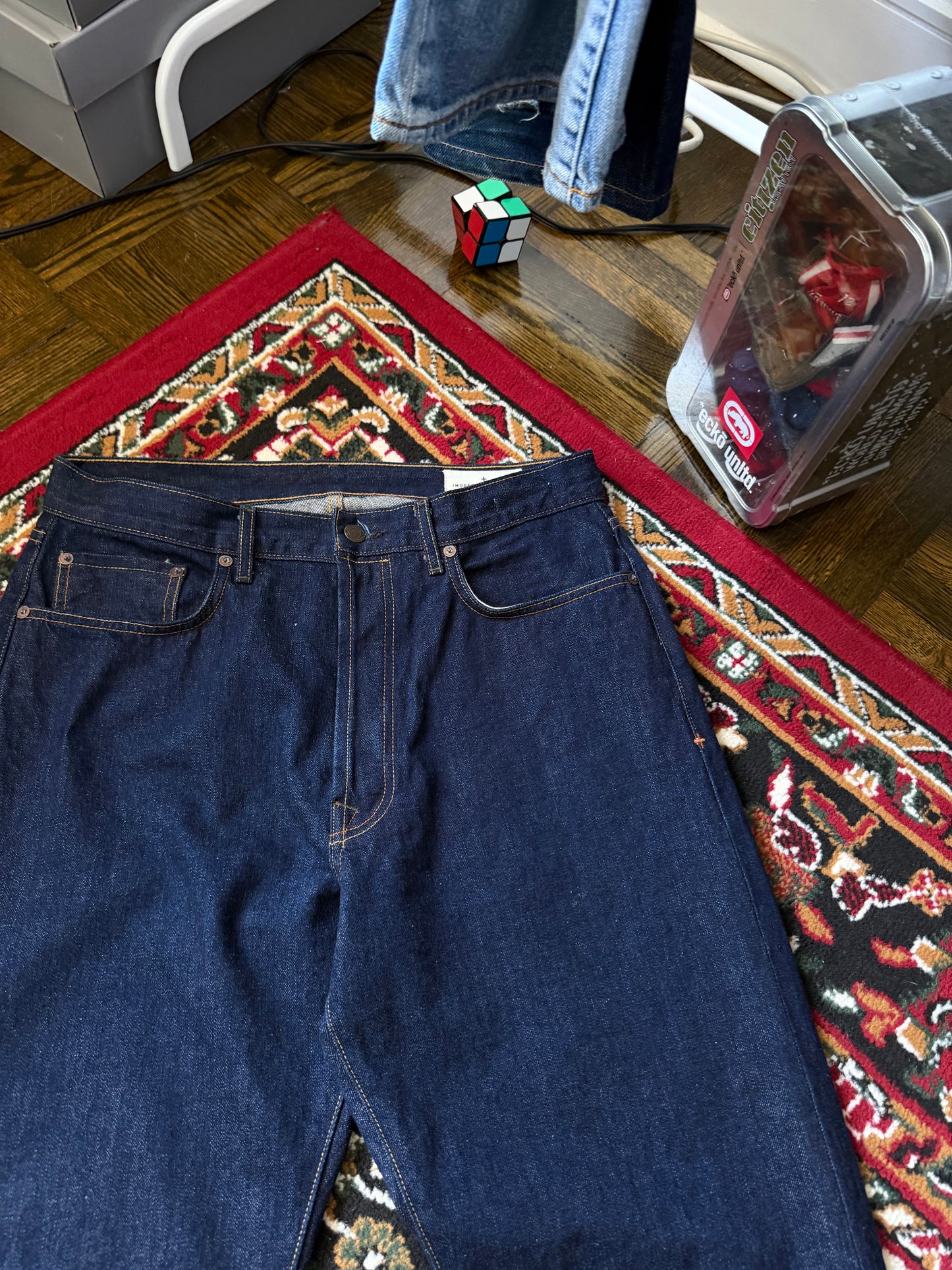 Imogene + Willie Mens Hank Straight Selvedge Raw Denim Jeans