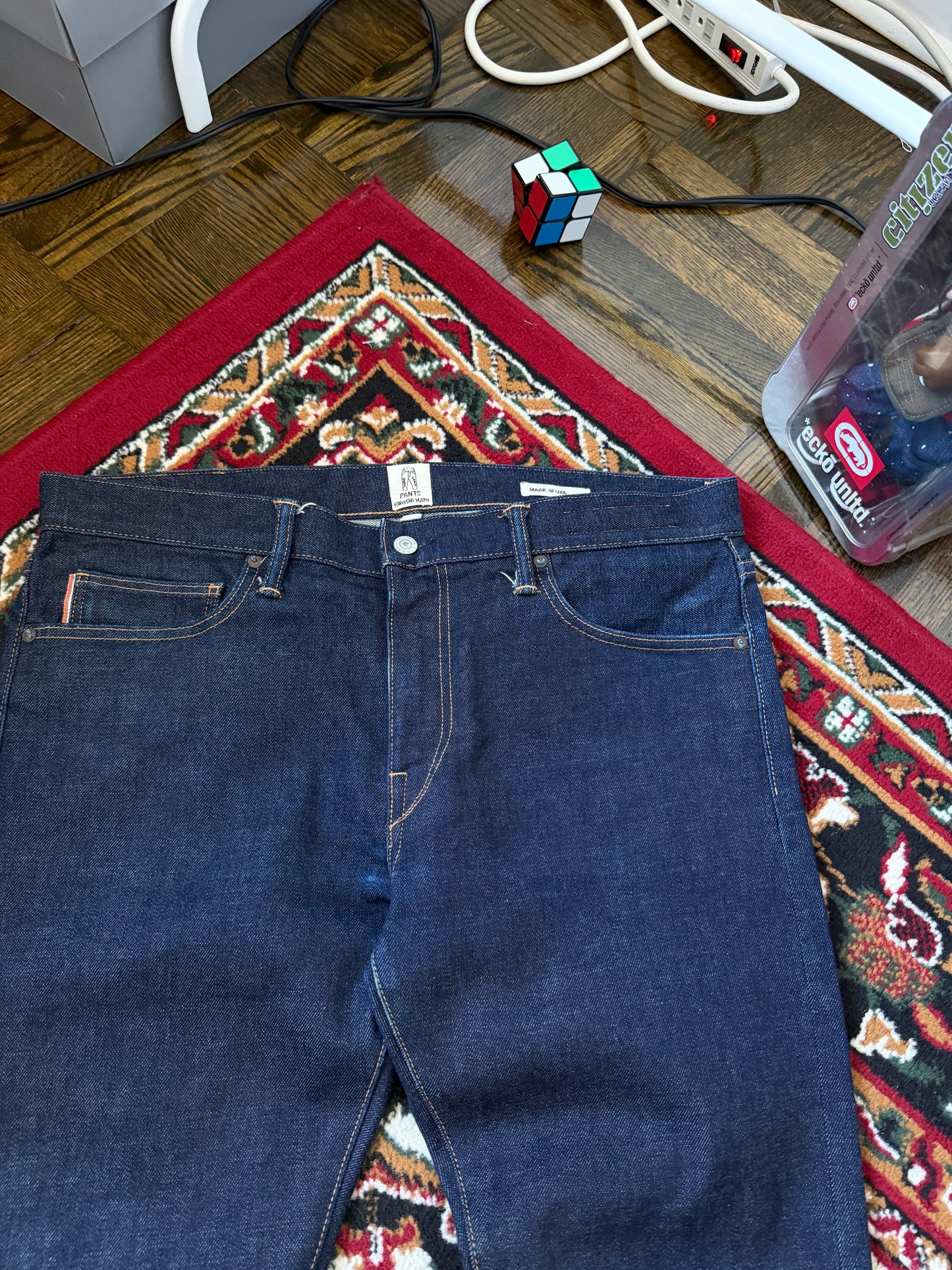 Kato By Hiroshi Kato The Needle Skinny Raw Denim Selvedge Jeans