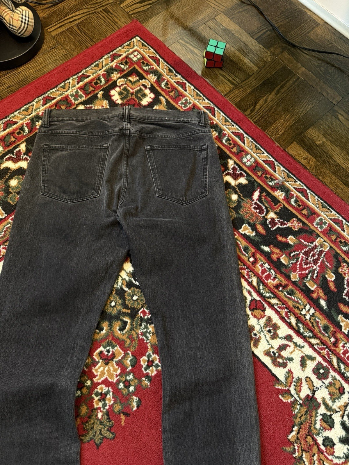 Our Legacy Mens Zero Cut Broken Twill Black Denim Jeans Pants Dark Wash - 33x32